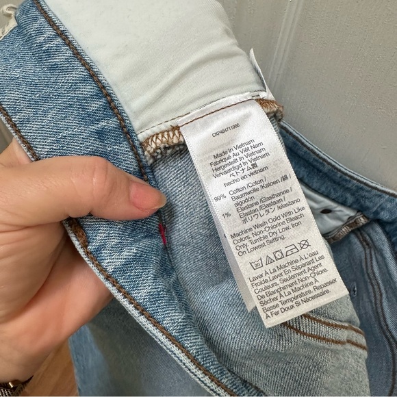 Madewell the curvy perfect vintage wide leg crop Light Blue Denim Jeans 32 - Picture 10 of 10